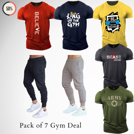 Premium Cotton T-Shirt & Fleece Trouser Set